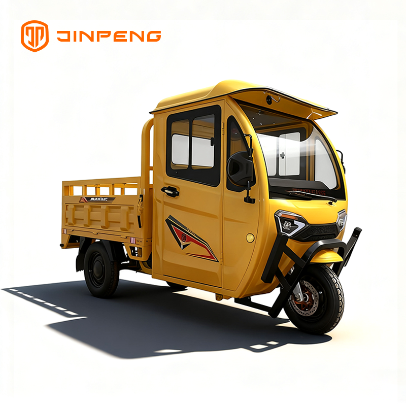 Electric Cargo Tricycle with Enclosed Driver Cabin E-TJ150